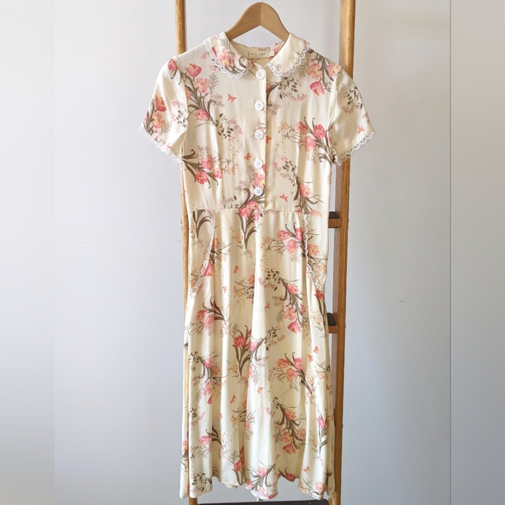 Christy Dawn Sebastian Dress in Floral Lace